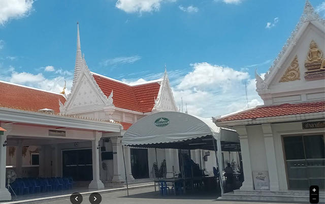 🏕️ จำนวนศาลา: 6 ศาลา (ศาลาหลักขนาดกลาง–ใหญ่ รองรับแขกได้ 100–500 คน/ศาลา)